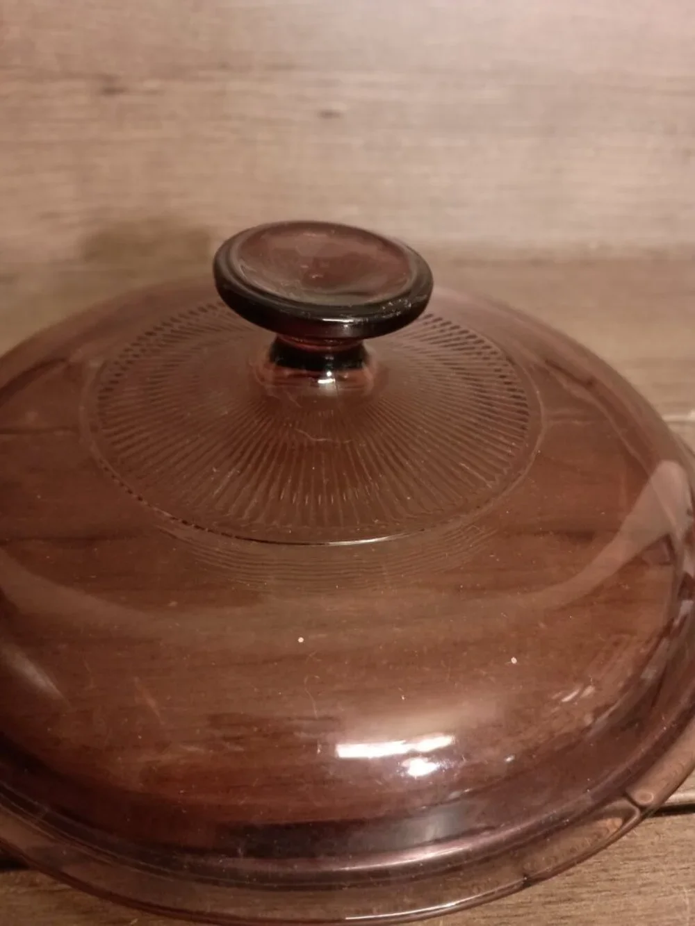 Vintage Pyrex V-2.5-C Cranberry 8.5